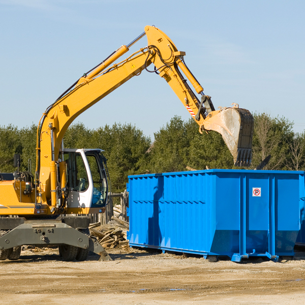 can i choose the location where the residential dumpster will be placed in Dawn